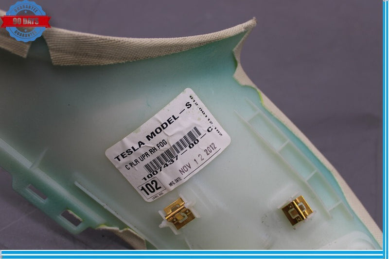 Load image into Gallery viewer, 12-16 Tesla Model S Rear Right Passenger Side Right C-Pillar Upper Trim Oem