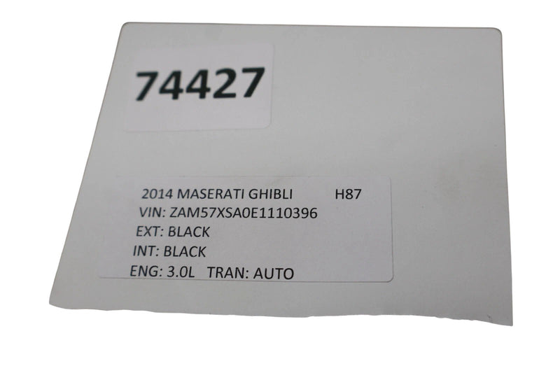 Load image into Gallery viewer, 14-22 Maserati Ghibli SQ4 M157 Rear Left Side Door Window Glass 670038121 Oem