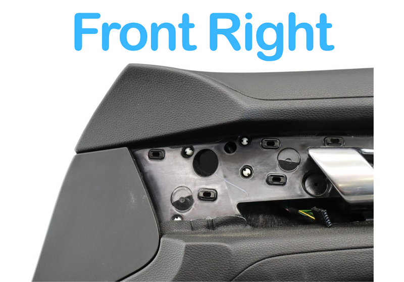 Load image into Gallery viewer, 10-12 Porsche Panamera 970 Front Right Side Interior Door Trim Panel Black Oem