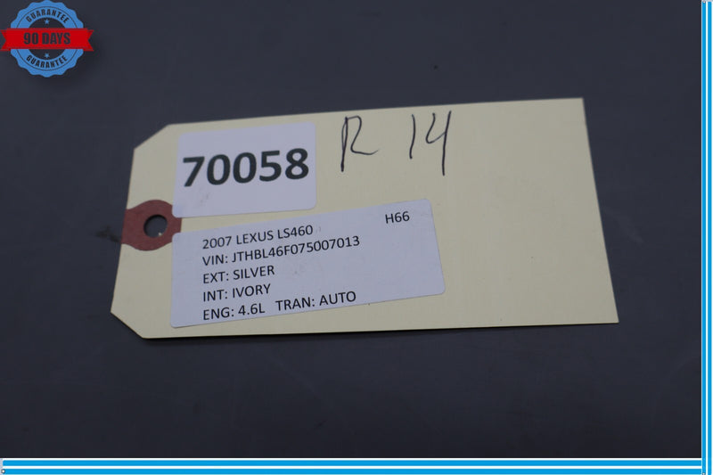 Load image into Gallery viewer, 07-12 Lexus LS460 LS460L Rear Right Side Bumper Reinforcement Bracket Plate Oem