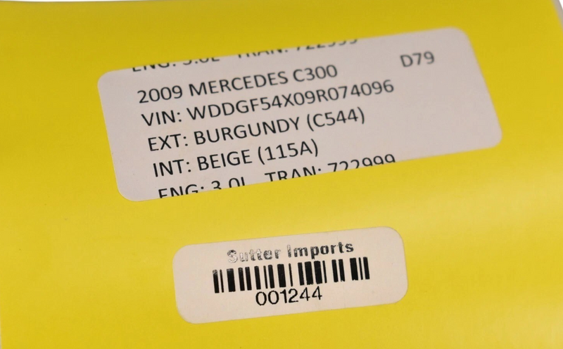 Load image into Gallery viewer, 08-14 Mercedes C300 C350 Front Right Side Seat Back Cover Panel A2049100239 Oem