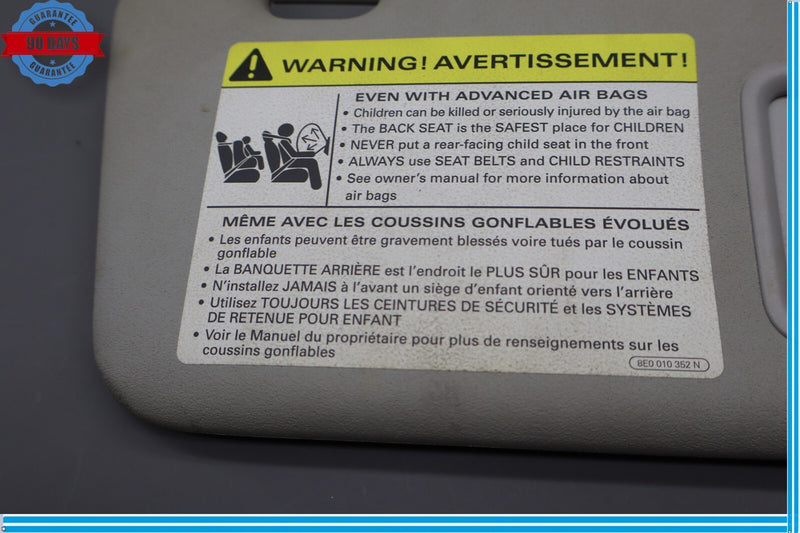 Load image into Gallery viewer, 06-13 Audi A3 A3 Quattro Front Right Passenger Side Sun Visor Sunvisor Oem