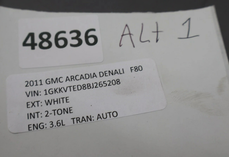 Load image into Gallery viewer, 07-17 GMC Acadia Denali Engine Alternator Generator Assembly 23279588 Oem