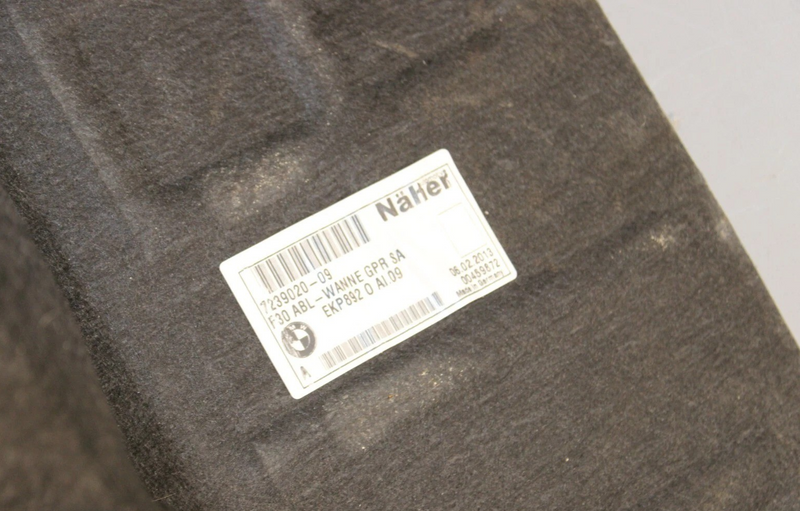 Load image into Gallery viewer, 12-18 BMW 320i 328i F30 Rear Trunk Carpet Floor Storage Compartment Laggage Oem