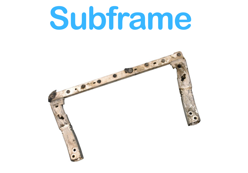 Load image into Gallery viewer, 14-17 Maserati Ghibli M157 Front Third Load Path Rail Bar Subframe 670009989 Oem