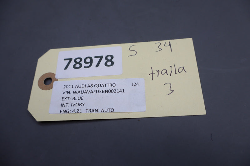 Load image into Gallery viewer, 11-18 Audi A8 Quattro Front Left Driver Side Interior Door Panel Trim Oem