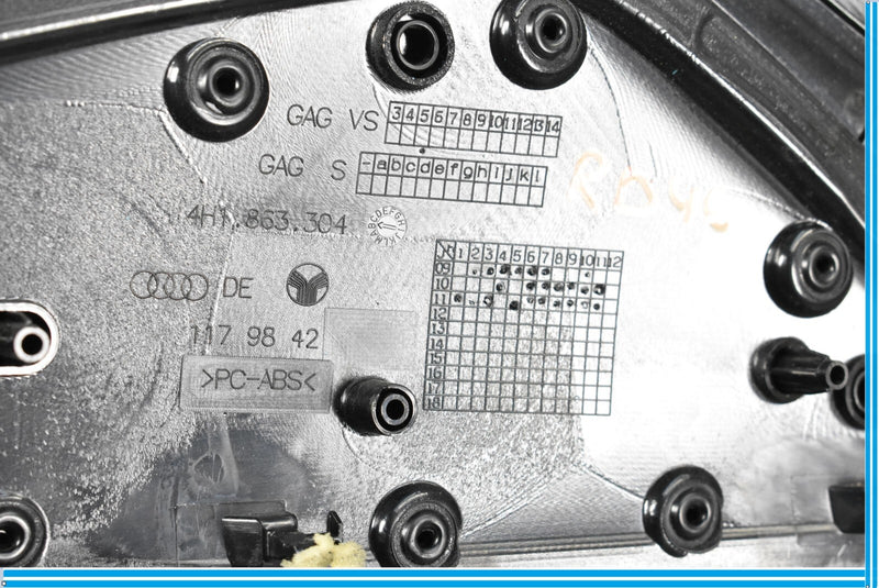 Load image into Gallery viewer, 11-18 Audi A8 Quattro Right Side Center Console Trim Panel 4H1863304C Oem