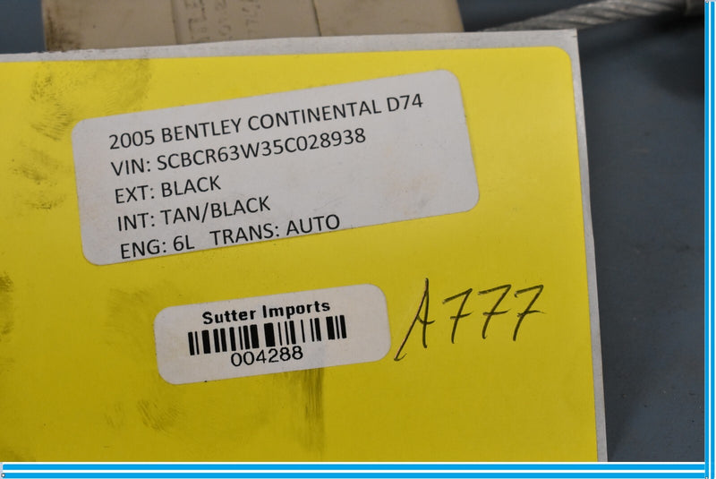 Load image into Gallery viewer, 2005 Bentley Continental Rear Right Passenger Side Seat Belt Seatbelt Buckle Oem