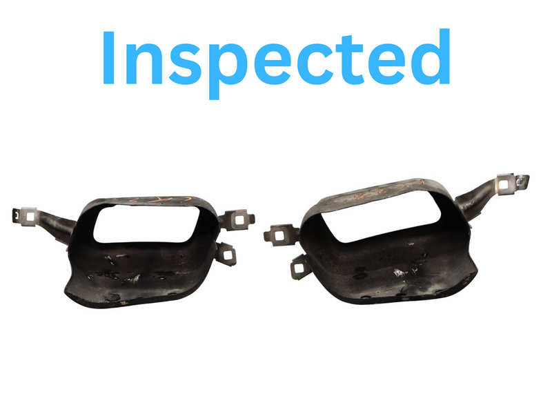 Load image into Gallery viewer, 09-15 BMW 740i 750Li xDrive Rear Right & Left Side Exhaust Muffler Tip Set Oem