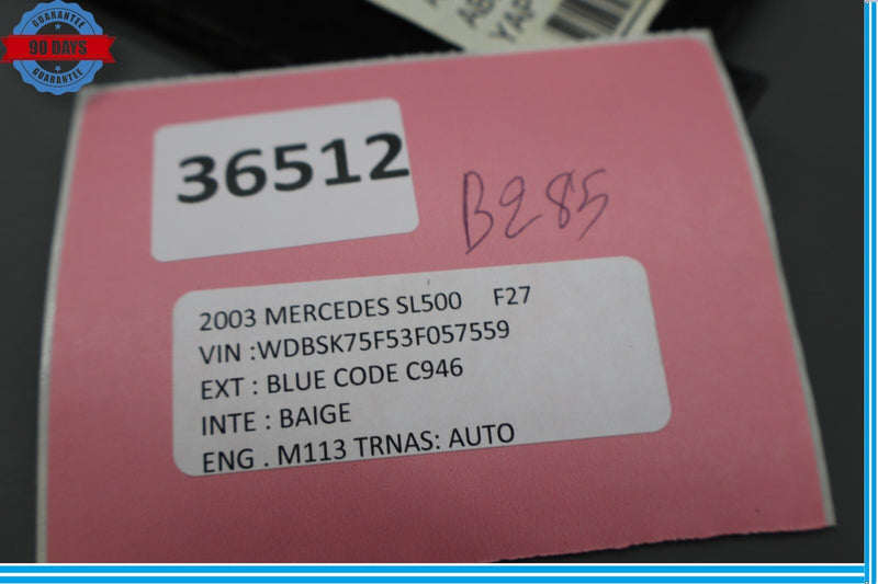 Load image into Gallery viewer, 03-06 Mercedes R230 SL500 SL600 Rear Left Trunk Cargo Luggage Carpet Cover Oem