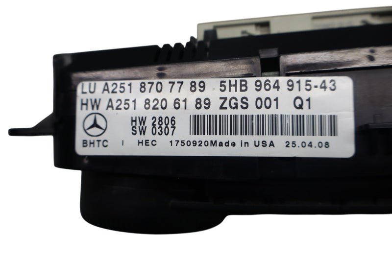 Load image into Gallery viewer, 06-13 Mercedes W251 R350 GL550 Front A/C Heater Climate Control Switch Oem