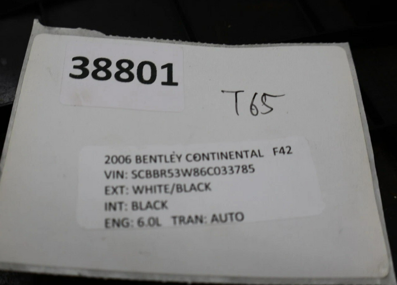 Load image into Gallery viewer, 06-13 Bentley Continental Flying Spur Rear Side Roof Headliner Cover Trim Oem