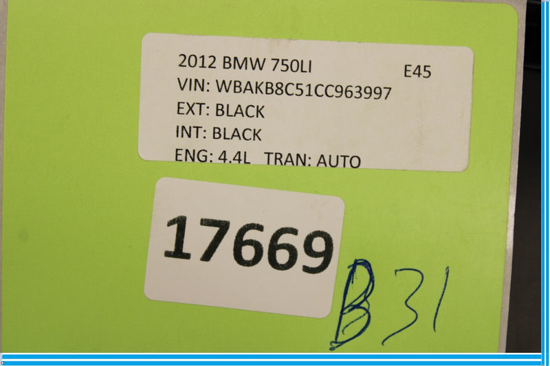 Load image into Gallery viewer, 09-15 BMW 750Li F01 F02 Rear Left Driver Side Door Sill Scuff Plate Cover Oem
