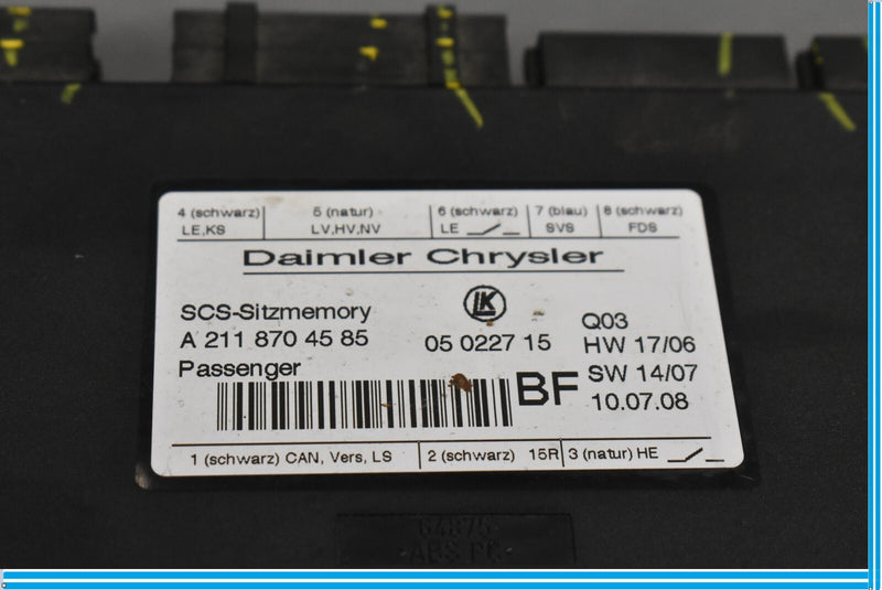 Load image into Gallery viewer, 06-12 Mercedes W164 GL500 GL450 Front Right Side Seat Control Module ECU Oem