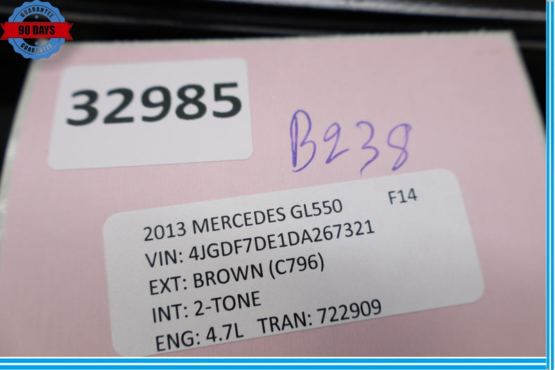 Load image into Gallery viewer, 12-19 Mercedes GL450 GL550 Rear Left Driver Side Applique Window Trim Oem