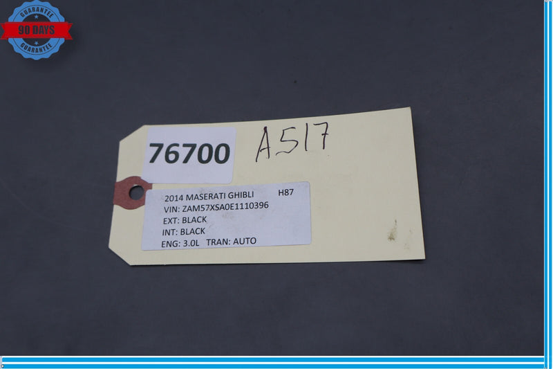 Load image into Gallery viewer, 14-17 Maserati Ghibli Rear Right Passenger Upper C Pillar Trim Cover Panel Oem