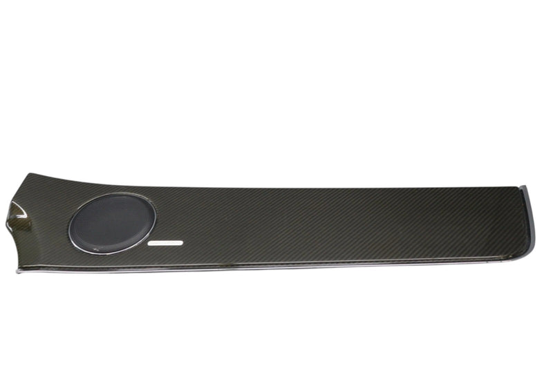 Load image into Gallery viewer, 10-15 Jaguar XJ XJL Front Right Door Panel Molding Trim Carbon Fiber Black Oem