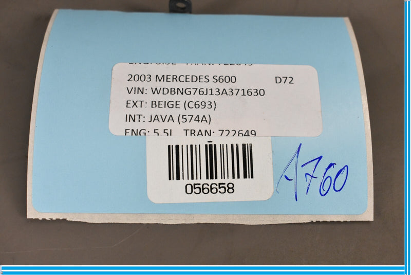 Load image into Gallery viewer, 00-06 Mercedes S500 S600 W220 Base Rocker Panel Side Skirt Rear Left Jack Cover