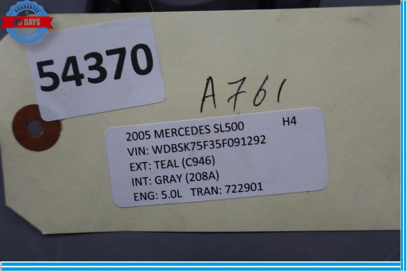 Load image into Gallery viewer, 03-12 Mercedes R230 SL500 AMG Left Top Latch Trunk Partition Cover Oem