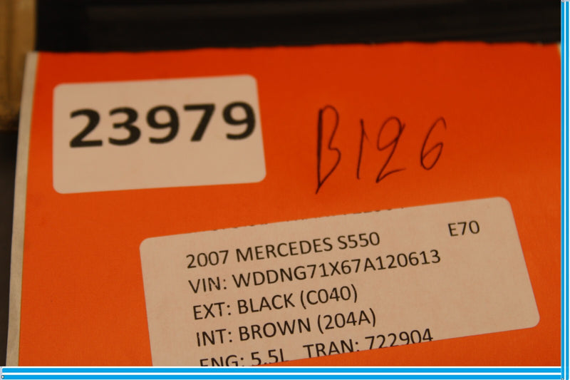 Load image into Gallery viewer, 07-09 Mercedes S550 CL550 W221 Center Console Cup Holder Cover Trim Black Oem
