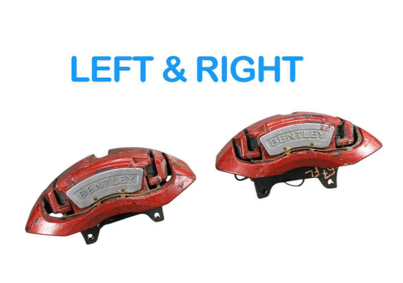 Load image into Gallery viewer, 05-11 Bentley Continental Front Left & Right Side Brake Calipers Red OEM