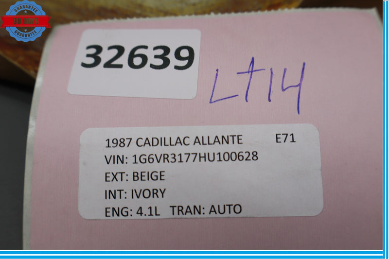 Load image into Gallery viewer, 87-89 Cadillac Allante Left Driver Side Hardtop Pad Top Trim Panel Oem