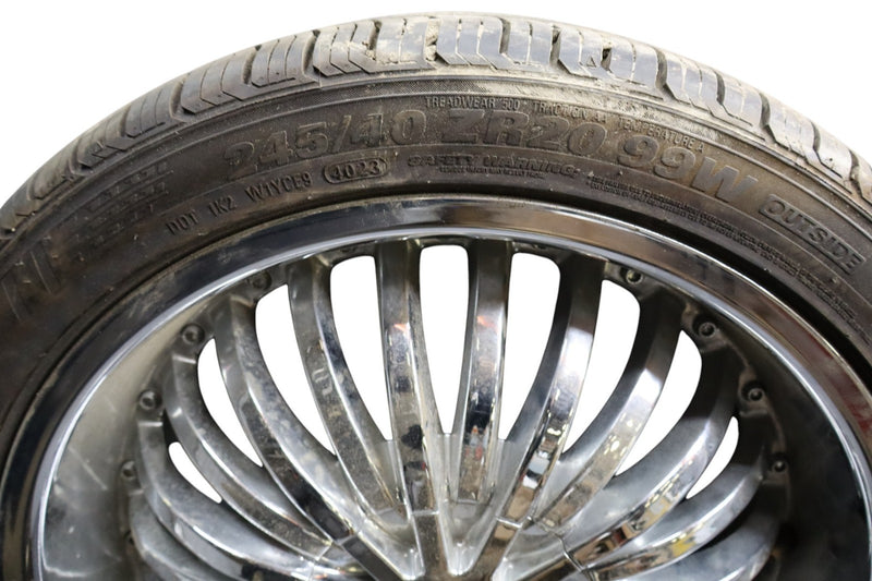 Load image into Gallery viewer, Strada Spina 20" Inch Chrome Alloy Rim Wheel Set of 4 20x8J 245/40 ZR20 Oem