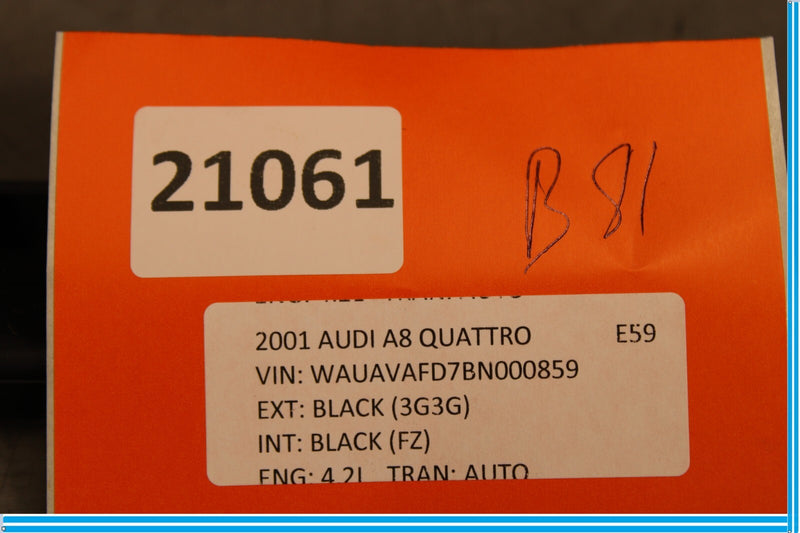 Load image into Gallery viewer, 11-18 Audi A8 Quattro Front Right Passenger Side Center A Pillar Trim Panel Oem