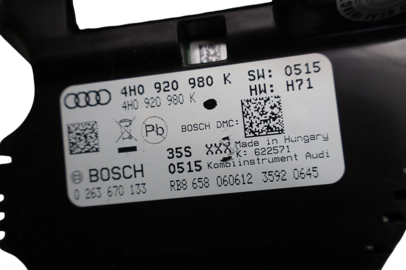 Load image into Gallery viewer, 11-14 Audi A8 A8L Quattro Instrument Cluster Gauge Speedometer 4H0920980C Oem