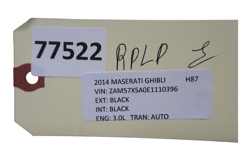 Load image into Gallery viewer, 14-19 Maserati Ghibli Rear Trunk License Plate Light Cover Trim W/ Camera Oem