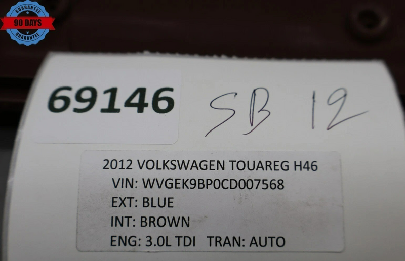 Load image into Gallery viewer, 11-17 Volkswagen Touareg VW Front Right Side Seat Backrest Trim Cover Panel Oem