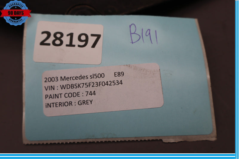 Load image into Gallery viewer, 03-12 Mercedes R230 SL550 SL500 Left Upper Hood Air Intake Cowl Grille Mount Oem