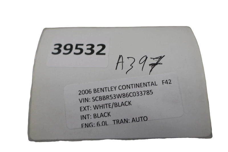 Load image into Gallery viewer, 06-12 Bentley Continental Flying Spur Rear Trunk Lid Upper Trim Panel Black OEM