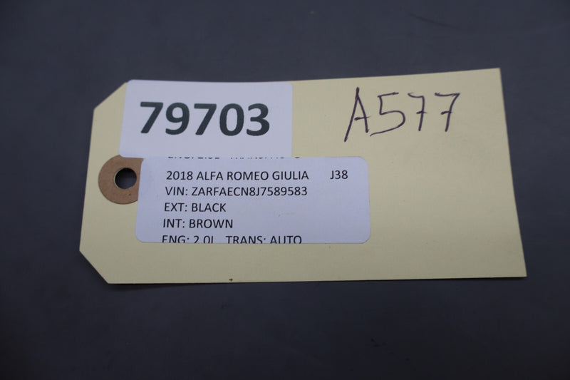 Load image into Gallery viewer, 17-21 Alfa Romeo Giulia Rear Left Center Seat Belt Buckle Receiver 34207487A Oem