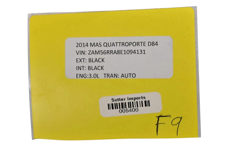 Load image into Gallery viewer, 14-21 Maserati Quattroporte Front Left Side Fender Liner Splash Shield Guard Oem