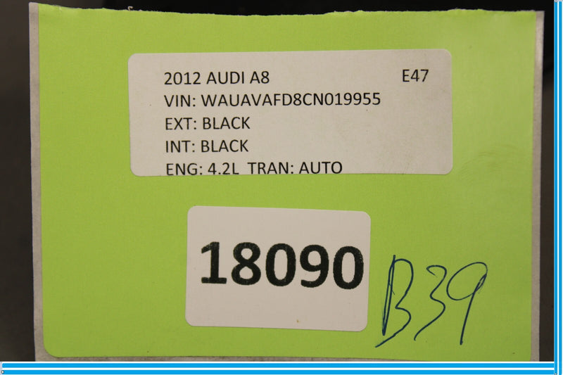 Load image into Gallery viewer, 11-18 Audi A8 Front Left Driver Side Seat Inner Interior Trim Cover Panel Oem