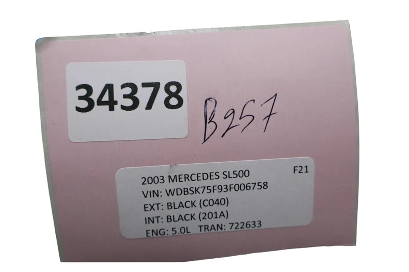 Load image into Gallery viewer, 03-08 Mercedes SL600 SL500 Rear Left Driver Carpet Trim Cover 2306300705 Oem
