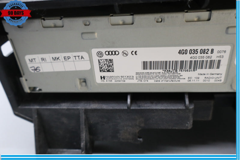 Load image into Gallery viewer, 12-15 Audi A7 Quattro SAT NAV Radio Bracket Mount Support Holder Black Oem