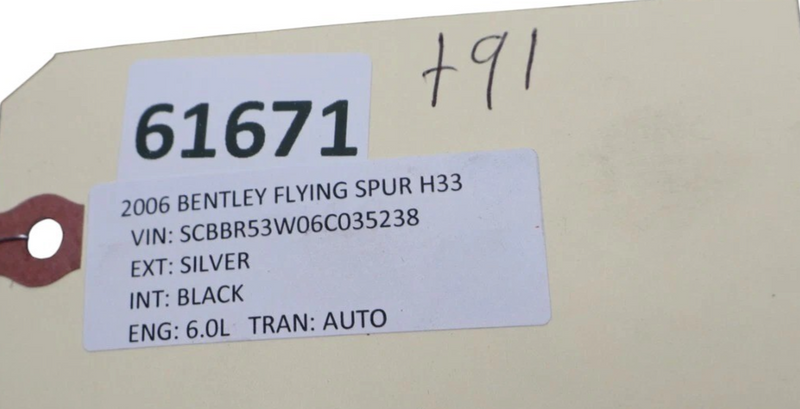 Load image into Gallery viewer, 06-12 Bentley Continental Flying Spur Front Right A Pillar Kick Trim Panel Oem