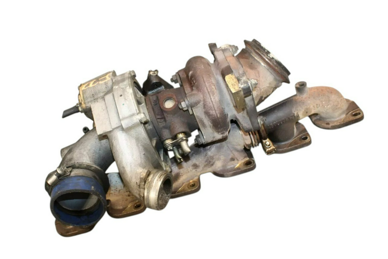 Load image into Gallery viewer, 07-14 Mercedes S550 S600 W221 Left Side Turbocharger Turbo Manifold Assembly Oem