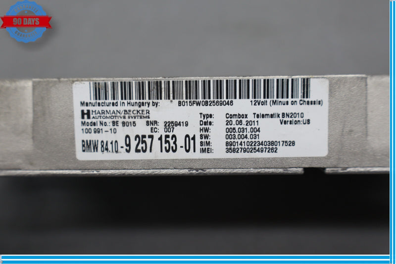 Load image into Gallery viewer, 09-12 BMW 750Li Telematics Communication Control Module 9257153 Oem