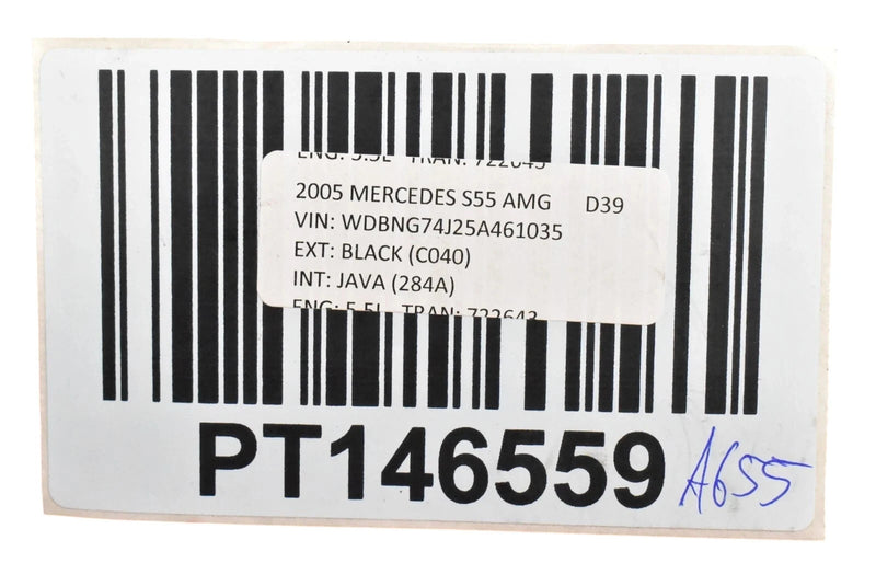 Load image into Gallery viewer, 00-06 Mercedes W220 S55 AMG Rear Left Keyless Go Exterior Door Handle Black OEM