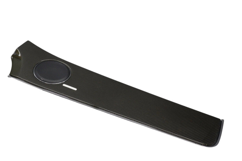 Load image into Gallery viewer, 10-15 Jaguar XJ XJL Front Right Door Panel Molding Trim Carbon Fiber Black Oem