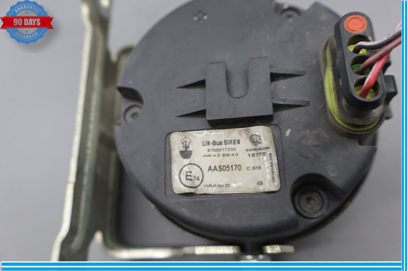 Load image into Gallery viewer, 14-22 Maserati Levante S Ghibli Anti Theft Alarm Horn Siren 6700017230 Oem