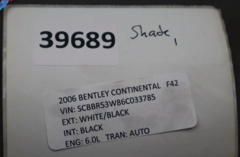 Load image into Gallery viewer, 06-12 Bentley Flying Spur Rear Window Sun Shade Screen Blind 3W5861325D Oem