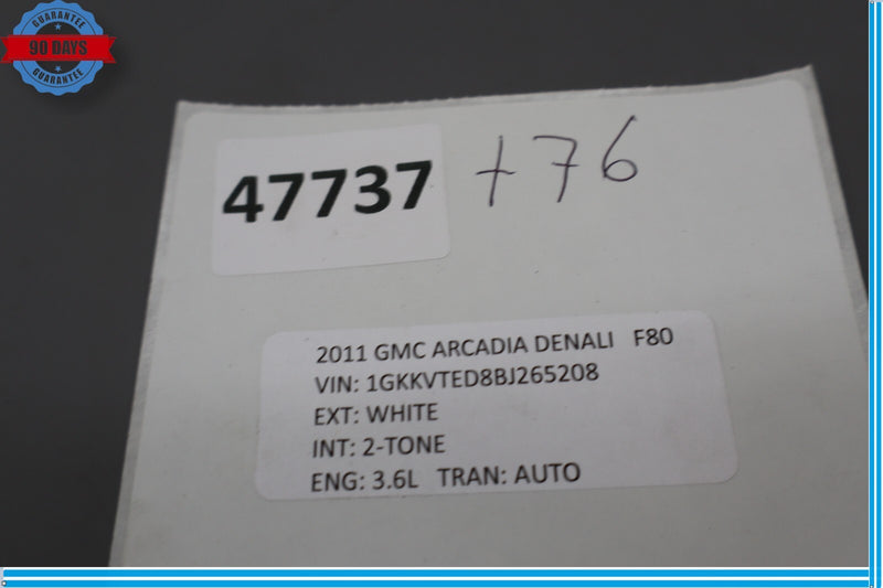 Load image into Gallery viewer, 09-12 GMC Acadia Enclave Front Right Passenger Side Seat Trim Panel 25947614 Oem