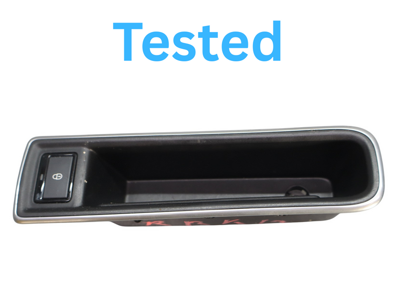 Load image into Gallery viewer, 16-20 Jaguar XF Rear Right Side Door Lock Switch W/ Storage Pocket Oem