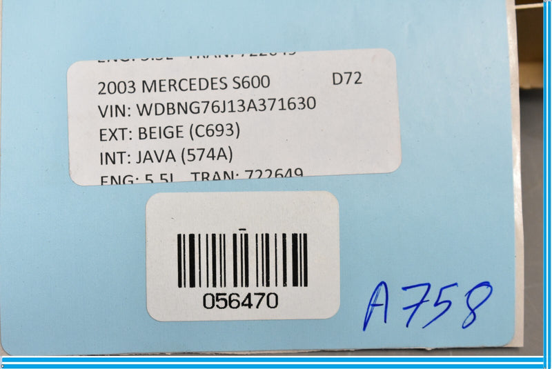 Load image into Gallery viewer, 03-06 Mercedes S500 S600 W220 Lower Steering Column Trim Cover Oem