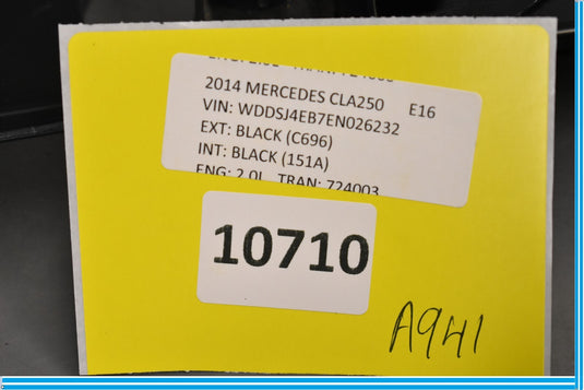 2014 Mercedes W117 CLA250 Left Side B Pillar Trim Oem