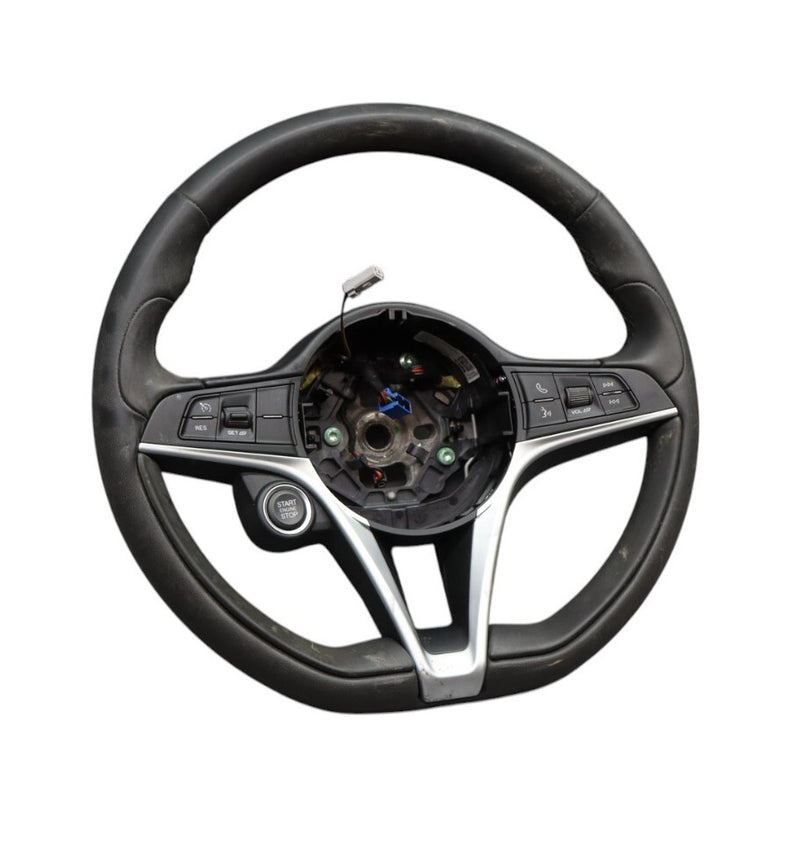 Load image into Gallery viewer, 17-22 Alfa Romeo Giulia Steering Wheel Black Leather w/ Switch Buttons Oem